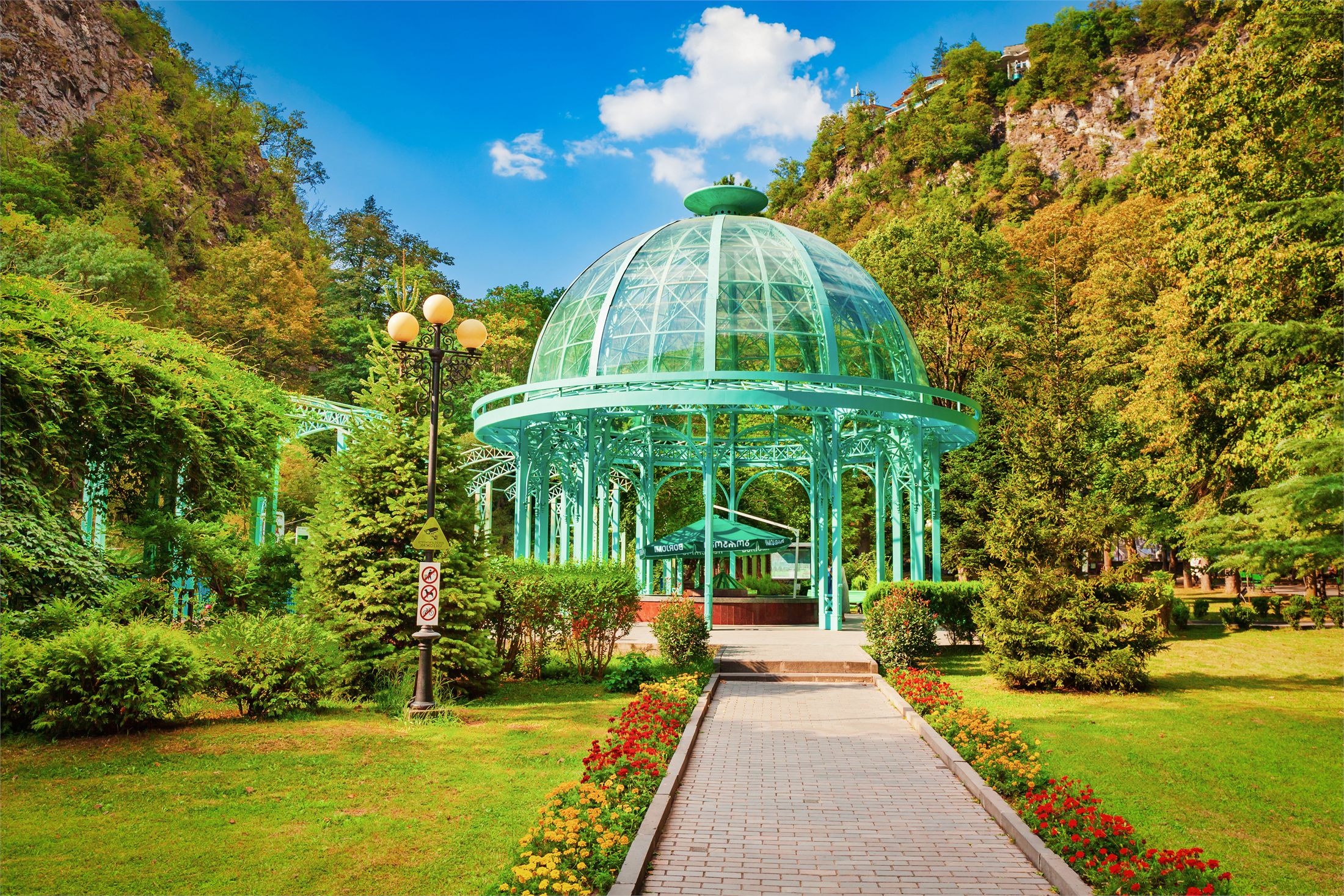 Mineral water spring in Borjomi