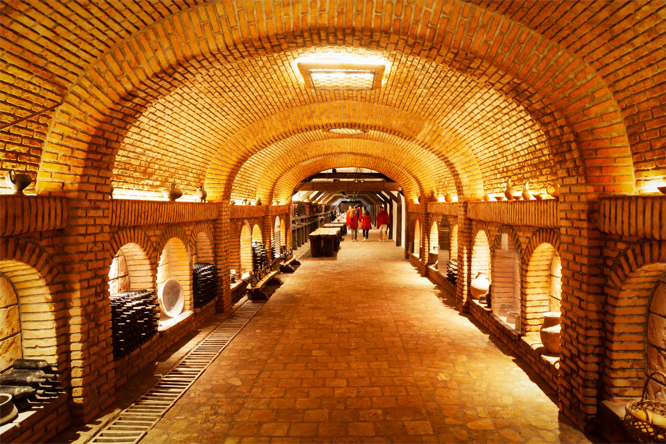 Wine cellar at Khareba Winery