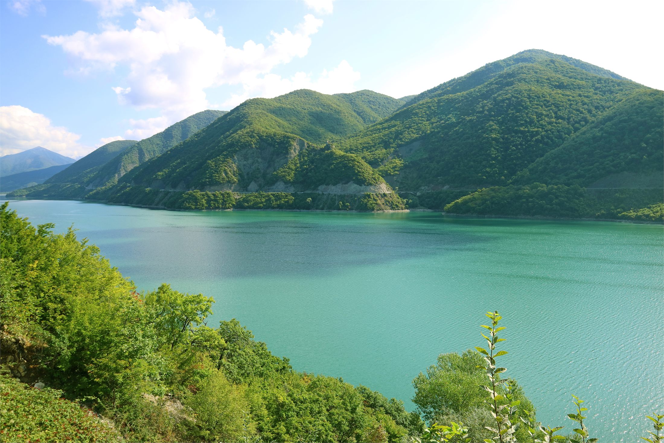 Highland reservoir landscape
